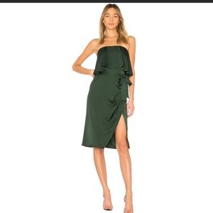 Lovers + Friends Violet Midi in Green